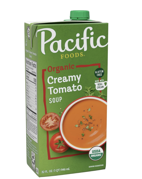 Pacific Foods Organic Creamy Tomato Soup, 32 oz Carton